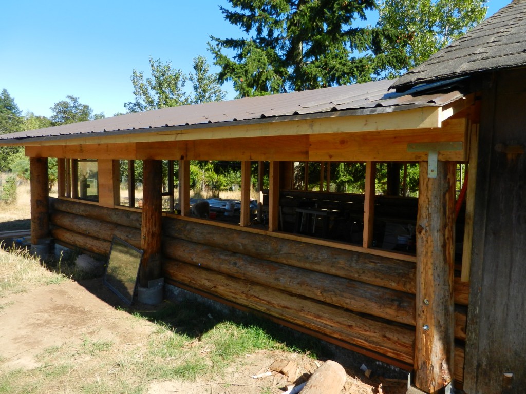 The finished tractor barn. 
